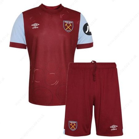 West Ham Home Kids Football Kit 23/24